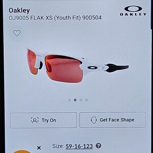 Youth fit Oakley Flak sunglasses